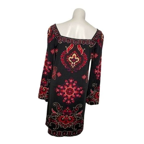 INC International Concepts Black Red Slinky Dress Medium - Picture 8 of 8
